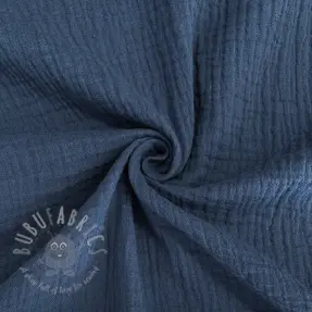 Muślin double gauze indigo