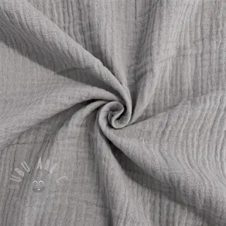 Muślin double gauze grey