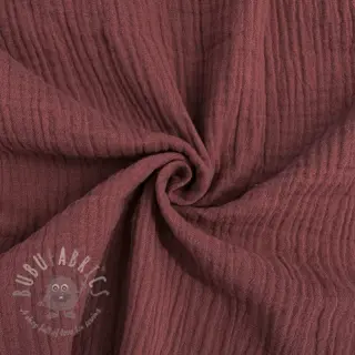 Muślin double gauze rouge ORGANIC