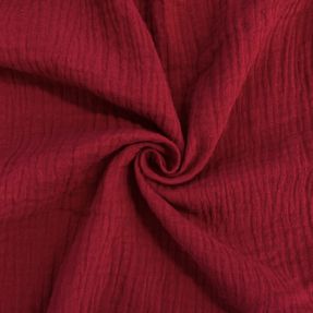 Muślin double gauze red ORGANIC
