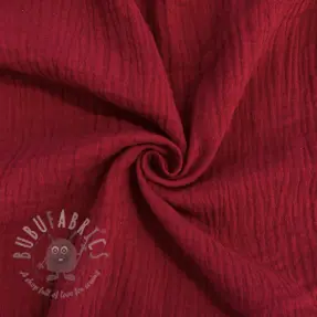 Muślin double gauze red ORGANIC