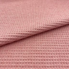 Bavlna s vaflovou väzbou rose melange