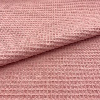 Bavlna s vaflovou väzbou rose melange