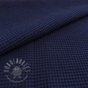 Wafel bawełniany navy