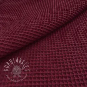 Wafel bawełniany bordeaux