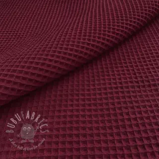 Wafel bawełniany bordeaux