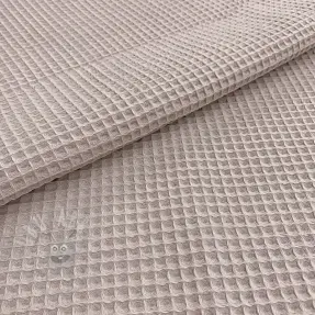 Wafel bawełniany light beige