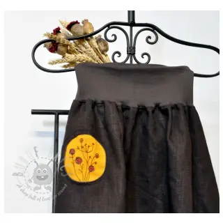 Len enzymatycznie prany dark brown