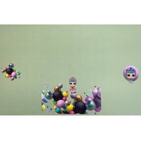 Teplákovina Doll sage PANEL digital print