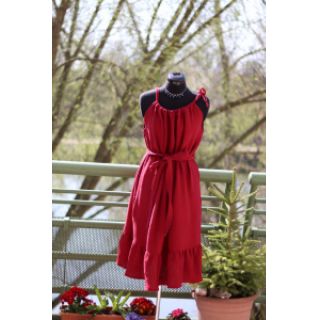Podwójna gaza/muslin bordeaux