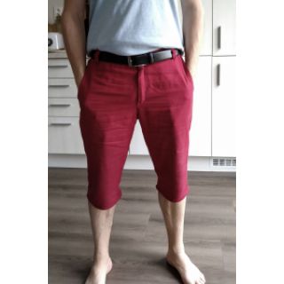 Ľan predpraný dark red