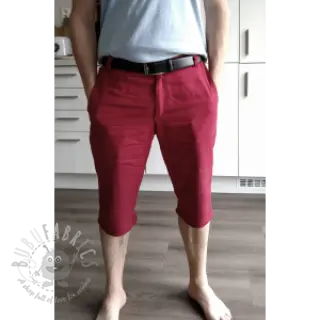 Len enzymatycznie prany dark red