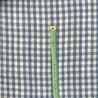 Podwójna gaza/muślin Double sided CHECKS MINI indigo