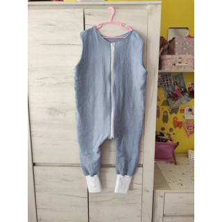 Muślin double gauze blue heaven
