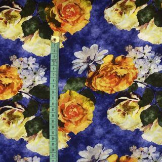 Wiskoza Artistic flowers design B digital print