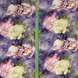 Wiskoza Artistic flowers design C digital print