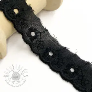 Koronka Mini flower black