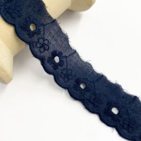 Krajka Mini flower dark blue