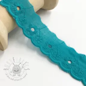 Koronka Mini flower dark mint
