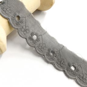 Koronka Mini flower grey