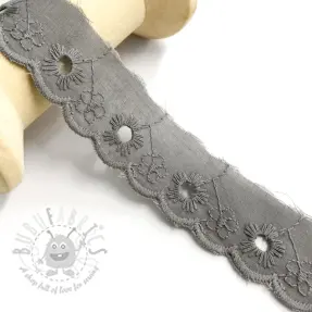 Koronka Mini flower grey