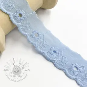 Koronka Mini flower light blue