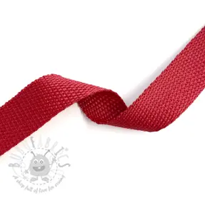 Taśma parciana 2,5 cm red