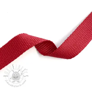 Taśma parciana 2,5 cm red