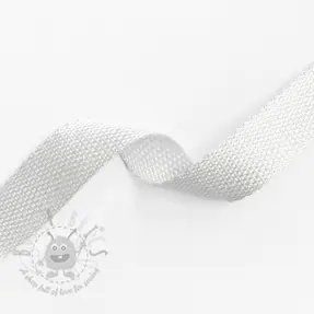 Taśma parciana 2,5 cm white