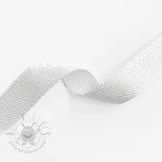 Taśma parciana 2,5 cm white