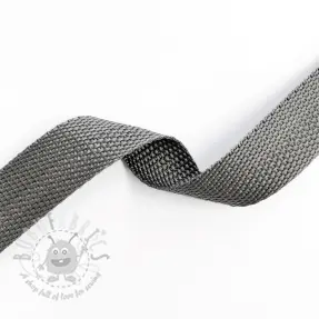 Taśma parciana 2,5 cm middle grey