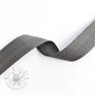 Taśma parciana 2,5 cm middle grey