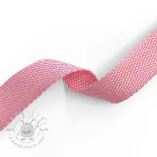 Taśma parciana 2,5 cm light pink