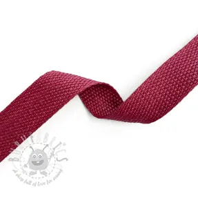 Taśma parciana 2,5 cm bordeaux