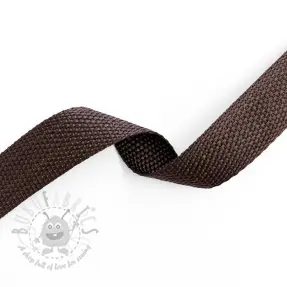 Taśma parciana 2,5 cm choco
