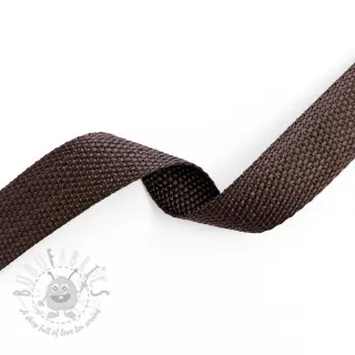 Taśma parciana 2,5 cm choco