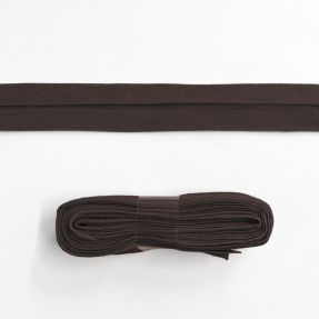 Lemovací prúžok bavlna - 3 m dark mocha