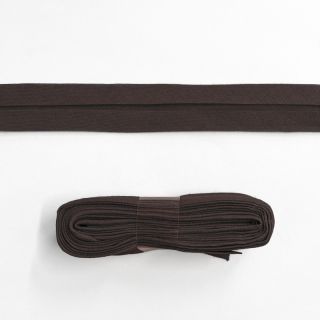 Lemovací prúžok bavlna - 3 m dark mocha