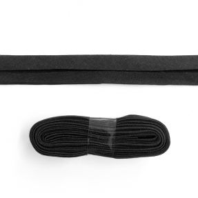 Lemovací prúžok bavlna - 3 m black