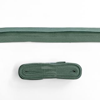 Lemovací prúžok bavlna - 3 m dark old green
