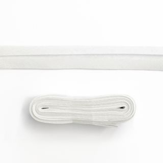 Lemovací prúžok bavlna - 3 m white
