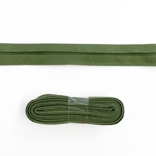 Lemovací prúžok bavlna - 3 m olive green