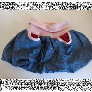Bavlnená látka JEANS FOIL Hearts multicoluor
