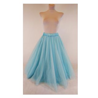 Tiul TUTU ROYAL SPARKLE jasno niebieski złoty
