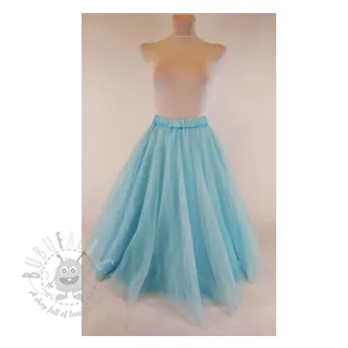Tiul TUTU ROYAL SPARKLE jasno niebieski złoty