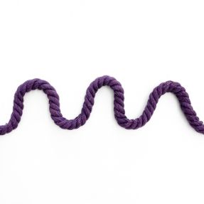 Bavlnená šnúra točená 8 mm purple