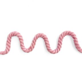 Bavlnená šnúra točená 8 mm pink