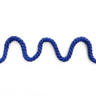 Sznurek bawełniany skręcany 8 mm cobalt
