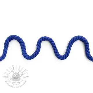 Sznurek bawełniany skręcany 8 mm cobalt