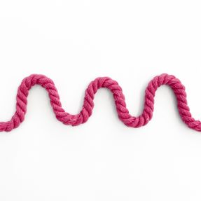 Bavlnená šnúra točená 8 mm fuchsia